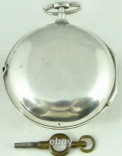 Small Antique Silver Pair Cased Verge Pocket Watch signed Geo Taylor London 1782
