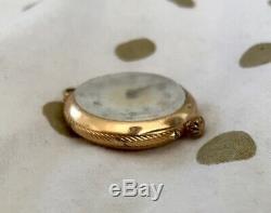 Solid 18k Gold, cylindre 10 rubis Ladies pocket watch 18k Antique