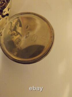 Sterling Silver Bravingtons Renown Pocket Watch Hallmarked Birmingham 1925