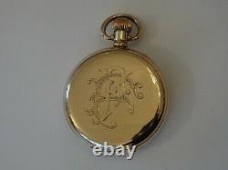Superb Antique 10ct Gold Plated Swiss Buren 15j Pocket Watch, Dennison Case