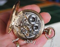 Superb Gold Filled Antique Waltham Gents 17 Jewel. Pocket Watch. Size 16. 1908
