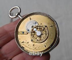 Superb Silver Gerardier L'aine French Verge Pocket Watch. F. W. O. 1780/1815