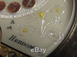Superbe montre Hebdomas 8 jours days dias Tage Giorni Pocket watch Antique 1900s