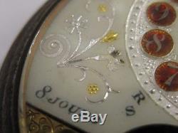 Superbe montre Hebdomas 8 jours days dias Tage Giorni Pocket watch Antique 1900s
