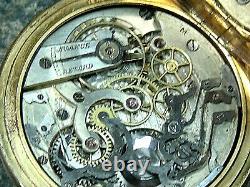Swiss made vintage chronograph pocket watch, tachymeter scale