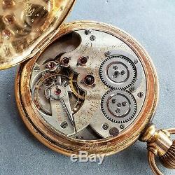 Theo Gribi antique pocket watch 1880 railroad higrade Borel Courvoisier movement