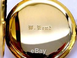 Tiffany & Co. 18K Solid Gold Antique Pocket Watch 45mm 54.9g Running With Box