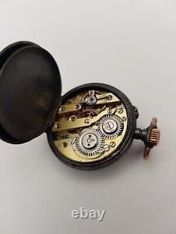 Trench Watch, Pocket Watch, Wrist Watch. Antique. Bespoke Leather Strap. Works