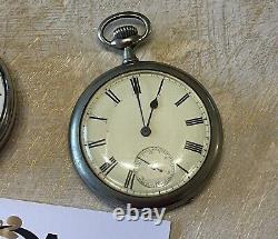 Two Antique Mens Pocket Watches (one hallmarked for London 1910) (A/F)