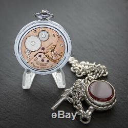 Ultimate gift for the Groom from the Bride Omega Pocket Watch + Chain Set