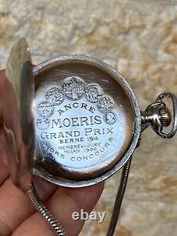 Ultra Tramway Pocket Watch Mories Patent Cal 7547/780 Very Rare Model Antique