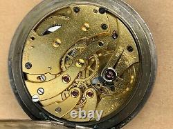 Ulysse Nardin USA Corps Of Engineers 0.800 Silver Antique Pocket Watch #9501
