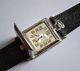Unique Rolex Square Covered Ww1 Trench Gents Wristwatch Antique 925 Solid Silver
