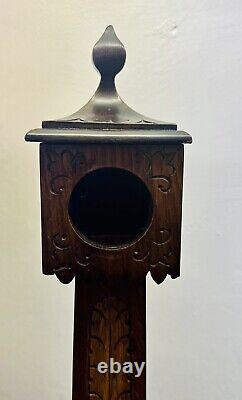 Unusual Antique 1893 Apprenticeship Piece Pocket Watch Tower Stand