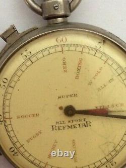 Unusual Antique Super All Sport Refmetar Vintage Stop/fob/pocket watch working