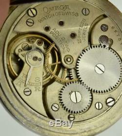 VERY RARE antique Omega pocket watch. Automaton Carriage fancy enamel dial