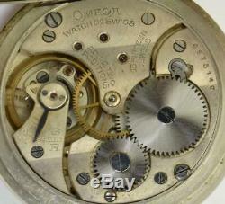 VERY RARE antique Omega pocket watch. Automaton Carriage fancy enamel dial