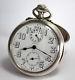 Vintage Early Zenith Military Swiss Made Silver Travel Alarm Watch Pocket Watch