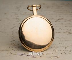 VIRGULE Escapement REPEATER Antique 18k Gold Pocket Watch by Dubois et Fils
