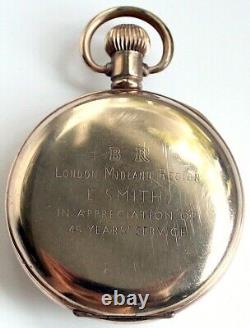 Vertex Antique Gold Plated SWISS Pocket Watch B. R. London Vintage