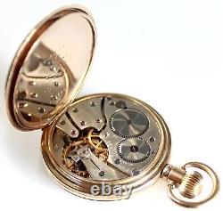 Vertex Revue Pocket Watch British Rail Antique Vintage Gold Plated