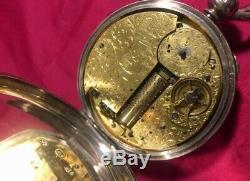 Very Rare Antique Musical Silver Pocket Watch