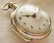 Very Nice Antique Silver French Verge Fusee Pocket Watch Ca 1800