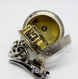 Very rare Verge Fusee Antique Pocket Watch / montre coq oignon Spindeltaschenuhr