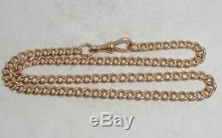 Victorian 15ct Solid Gold Double Albert Pocketwatch Chain Heavy 29.1g