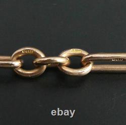Victorian Antique 9 Ct Rose Gold Pocket Watch Albert Chain & Swivel Fob 59.8 G