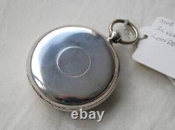 Victorian Antique Silver J. W. Benson Ludgate Pocket Watch. F. W. O. Key. 1886