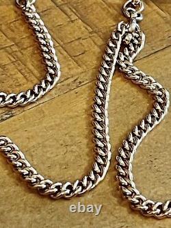 Victorian T&H 18ct Rolled gold Antique double albert pocket watch chain C1890