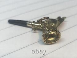 Victorian watch fob key, Antique greyhound fob key, Unique Dog Jewellery