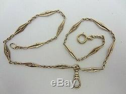 Vintage Antique 14K Solid Yellow Gold Pocket Watch Chain 18.0 grams