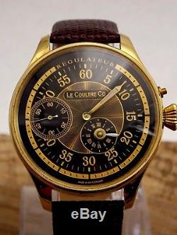 Vintage Antique LeCoultre Co Regulateur Swiss pocket watch oversized wrist watch