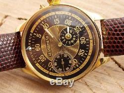Vintage Antique LeCoultre Co Regulateur Swiss pocket watch oversized wrist watch
