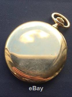 Vintage Antique Longines Memento Mori Skull Doctors 18k Rose Gold Pocket Watch