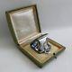 Vintage Art Deco 1930s Shagreen Miniature Travelling Folding Pocket Watch & Box