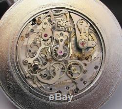 Vintage & Huge HEUER pocket chronograph, split, 1/10 second, racing, excellent