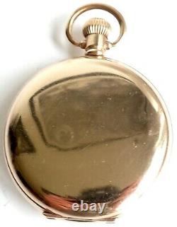 Vintage Masonic Pocket Watch Gold Plated Antique Swiss Made Rare