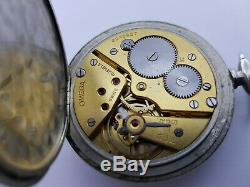 Vintage Omega Nickel Pocket Watch 15 Jewels VGC Working Serviced Rare 3
