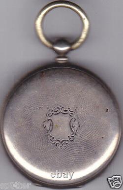 Vintage Pocket Fob Watch Antique Time Piece Diamond Jewel Inset