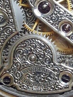 Vintage VACHERON &CONSTANTIN pocket watch movement SILVER CASE