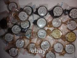 Vintage Watch Antique Brass Pocket Watch Collectible Occasion Gift Lot of 25