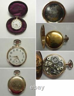 W48 Antique 1890s Swiss Made 14K 16J Spiral Breguet Pocket Watch Runs Keeps Time