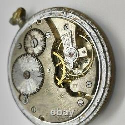 WATCH SWISS RECORD POCKET VINTAGE Antique Mechanical GENEVA Movement Pocketwatch