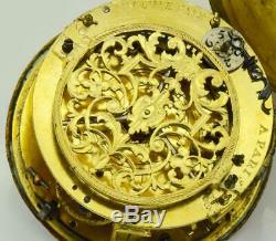 WOW! Antique Single Hand Verge Fusee Oignon French Duchesne pocket watch c1680s