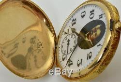 WOW! One of a kind antique Waltham 14k gold(100g) 23j CHRONOMETER MASONIC WATCH