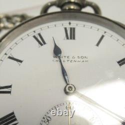 Waite & Son Pocket Watch Cheltenham Solid Silver Hallmarked Case Spares / Repair