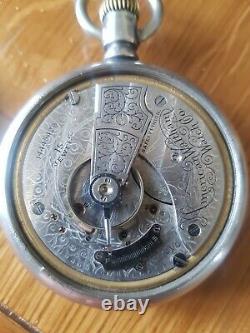 Waltham Antique Pocket Watch Grade 820 1905 24 Hour Dial